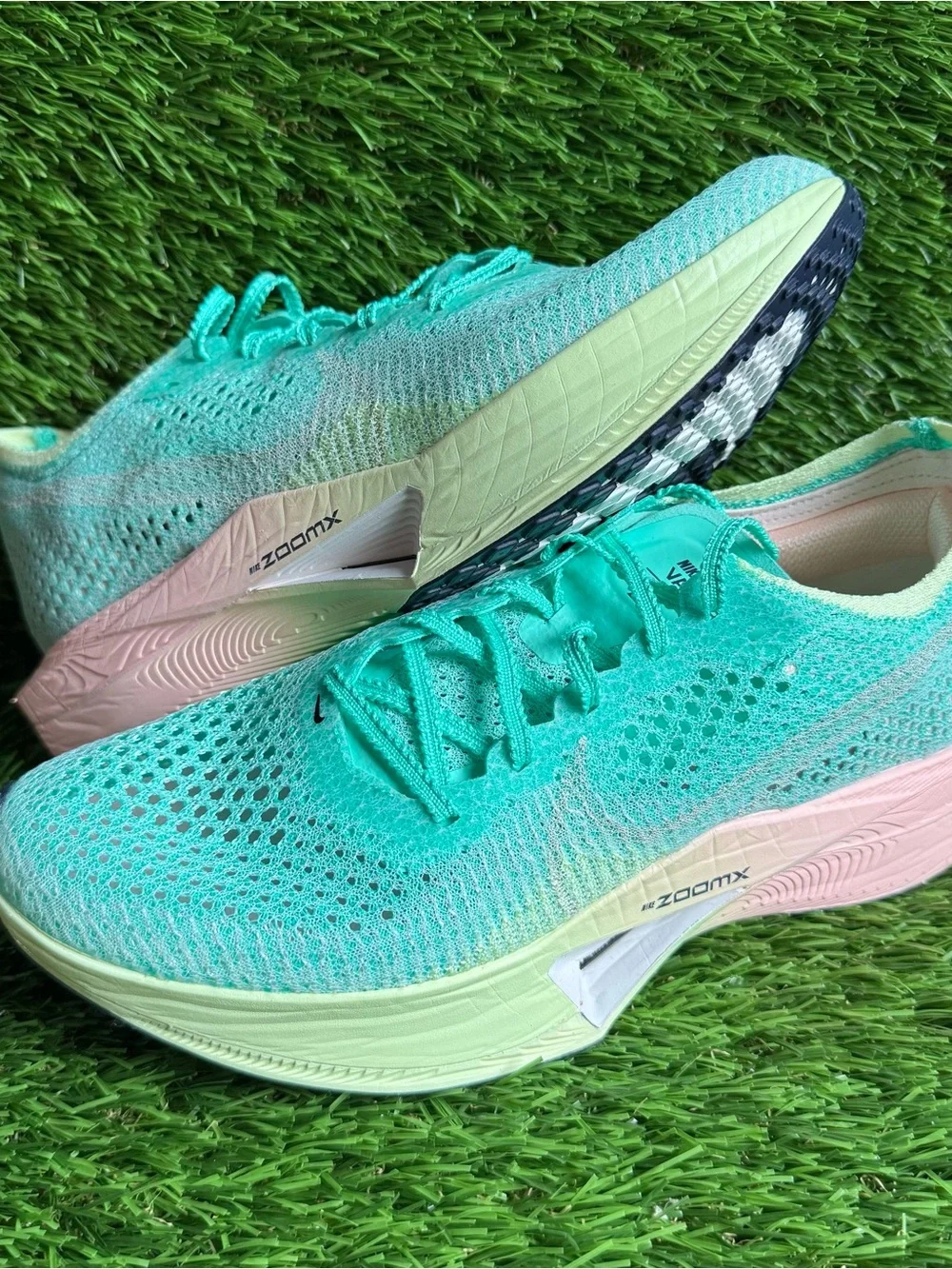 Nike Zoomx Vaporfly Next% 3 Flyknit Mint Foam-Sail Womens Sz 9 HQ3505-379 New